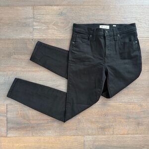 Madewell 9” High-Rise Skinny Jeans in Black Size 28 with 27” Inseam